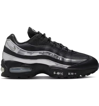 Nike Air Max 95 Big Bubble Black Metallic Silver (Women's) - authentic Nike sneakers