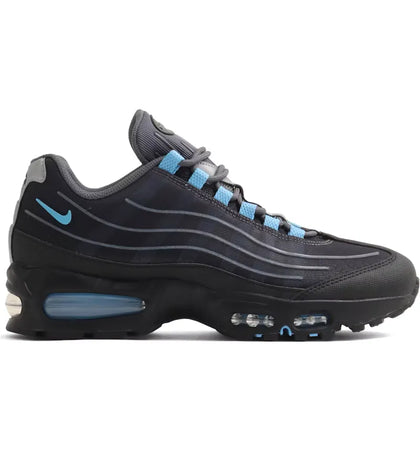Nike Air Max 95 Big Bubble Tech Black University Blue - authentic Nike sneakers