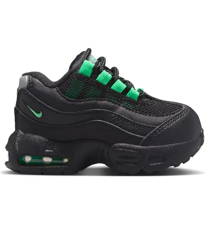Nike Air Max 95 Recraft Black Pearl Grey Green Shock (TD) - authentic Nike sneakers