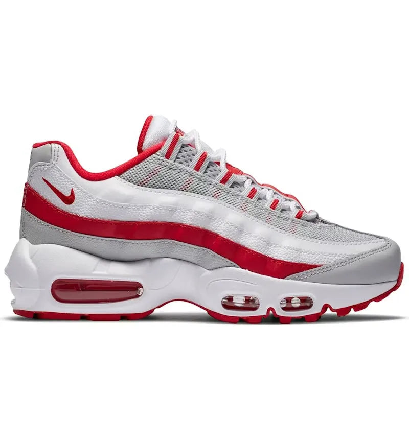 Nike Air Max 95 Recraft Grey Fog Hyper Red (GS) - vue 360