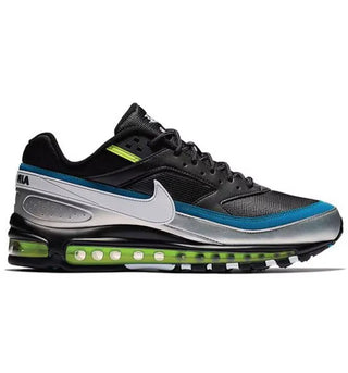 Nike Air Max 97 BW Black White Metallic Silver - authentic Nike sneakers