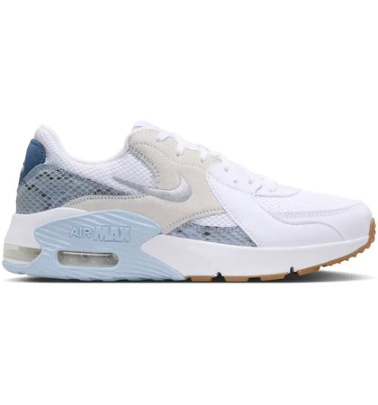 Nike Air Max Excee Premium White Hydrogen Blue Snakeskin (Women's) - authentic Nike sneakers