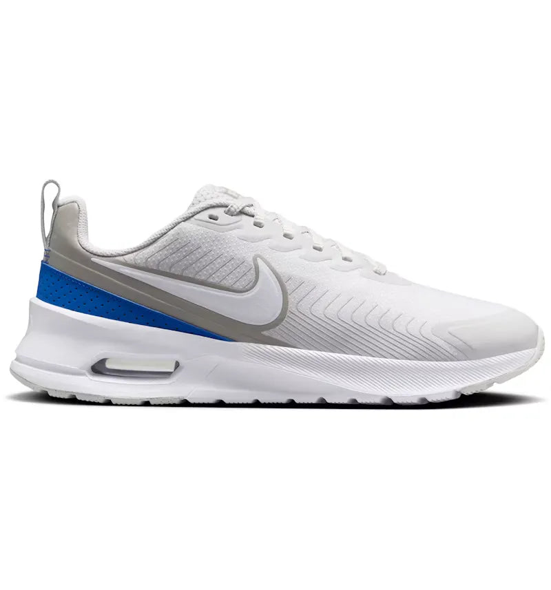 Nike Air Max Nuaxis Vast Grey College Grey Racer Blue White - vue 360