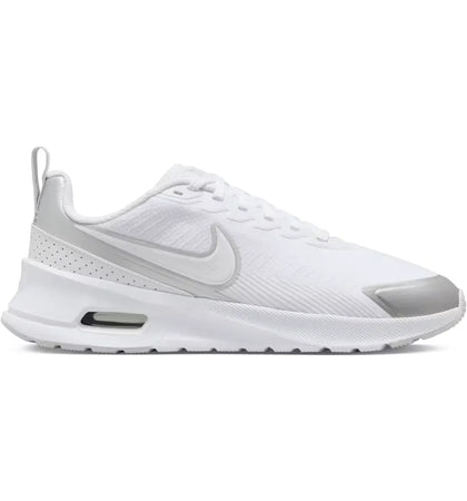 Nike Air Max Nuaxis White Pure Platinum Metallic Silver (Women's) - authentic Nike sneakers