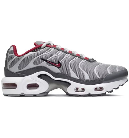 Nike Air Max Plus Particle Grey Iron Grey Grey Fog University Red (GS) - authentic Nike sneakers