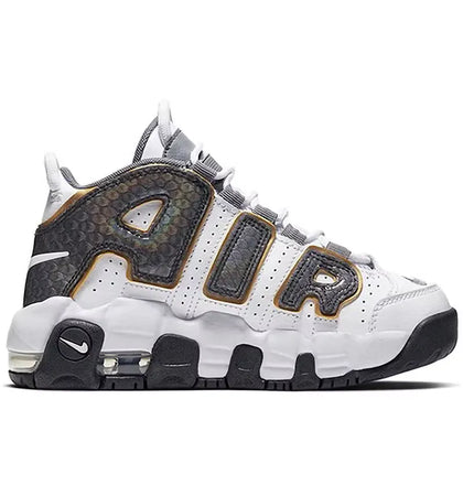 Nike Air More Uptempo White Anthracite Snakeskin (PS) - authentic Nike sneakers