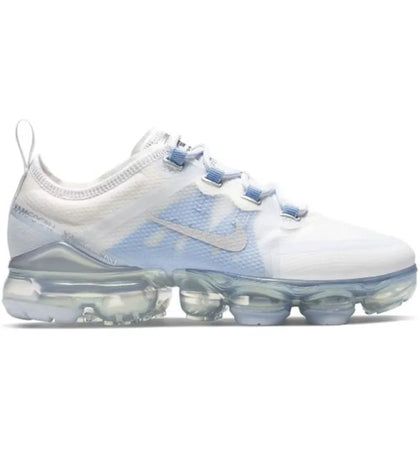 Nike Air VaporMax 2019 White Metallic Silver (GS) - authentic Nike sneakers