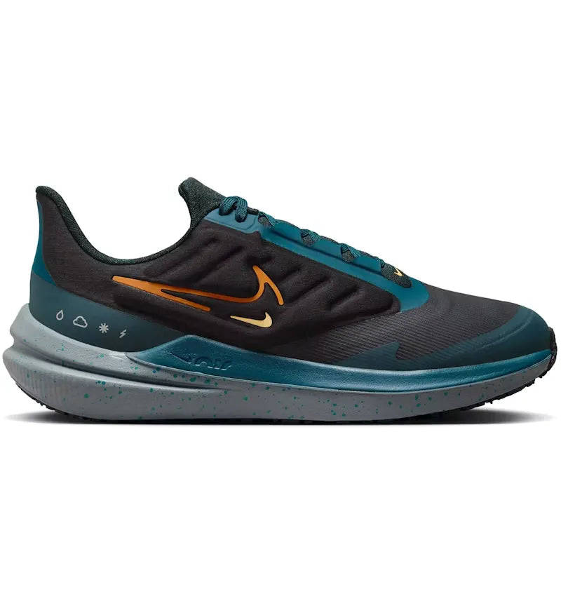 Nike Air Winflo 9 Shield Black Deep Jungle - vue 360