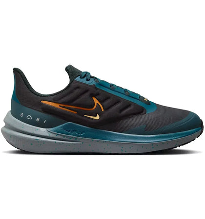 Nike Air Winflo 9 Shield Black Deep Jungle - authentic Nike sneakers