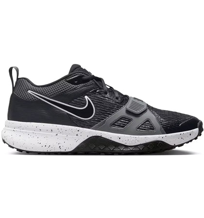 Nike Air Zoom Diamond Elite Turf Black Iron Grey Volt White - authentic Nike sneakers
