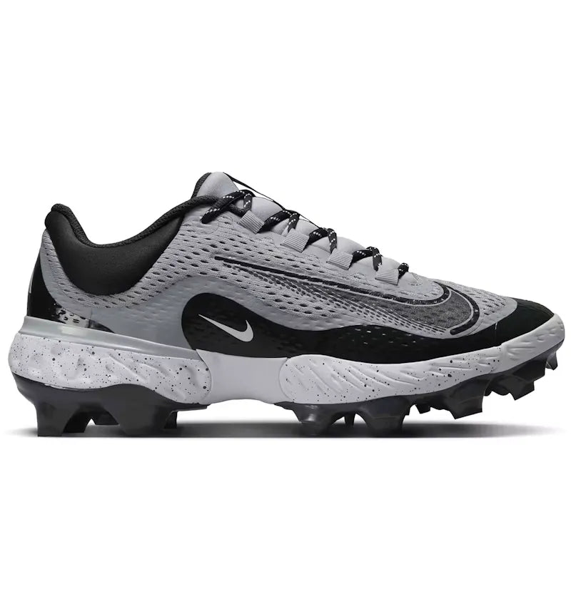Nike Alpha Huarache Elite 4 Low MCS Wolf Grey White Dark Smoke Grey - vue 360