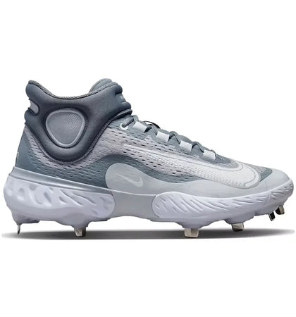 Nike Alpha Huarache Elite 4 Mid Wolf Grey White - authentic Nike sneakers