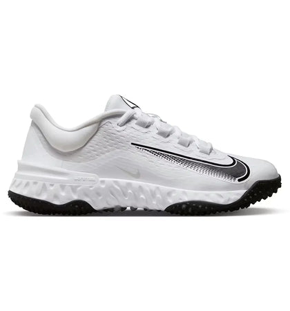Nike Alpha Huarache Elite 4 Turf White Hyper Royal Deep Royal Pure Platinum (Women's) - authentic Nike sneakers