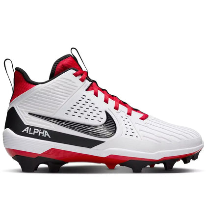 Nike Alpha Menace Strong White University Red Dark Smoke Grey Black - authentic Nike sneakers