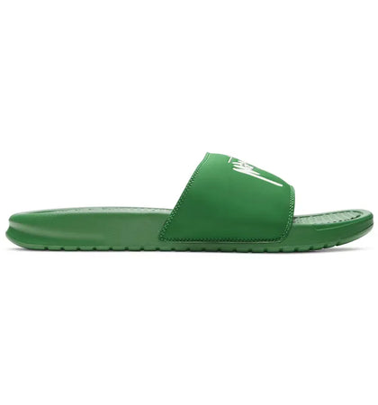 Nike Benassi Slide Stussy Pine Green Sail - authentic Nike sneakers