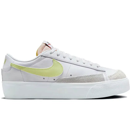 Nike Blazer Low Platform White Life Lime (Women's) - authentic Nike sneakers