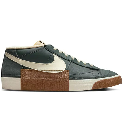 Nike Blazer Low Pro Club Vintage Green Light British Tan Gum Dark Brown Coconut Milk - authentic Nike sneakers