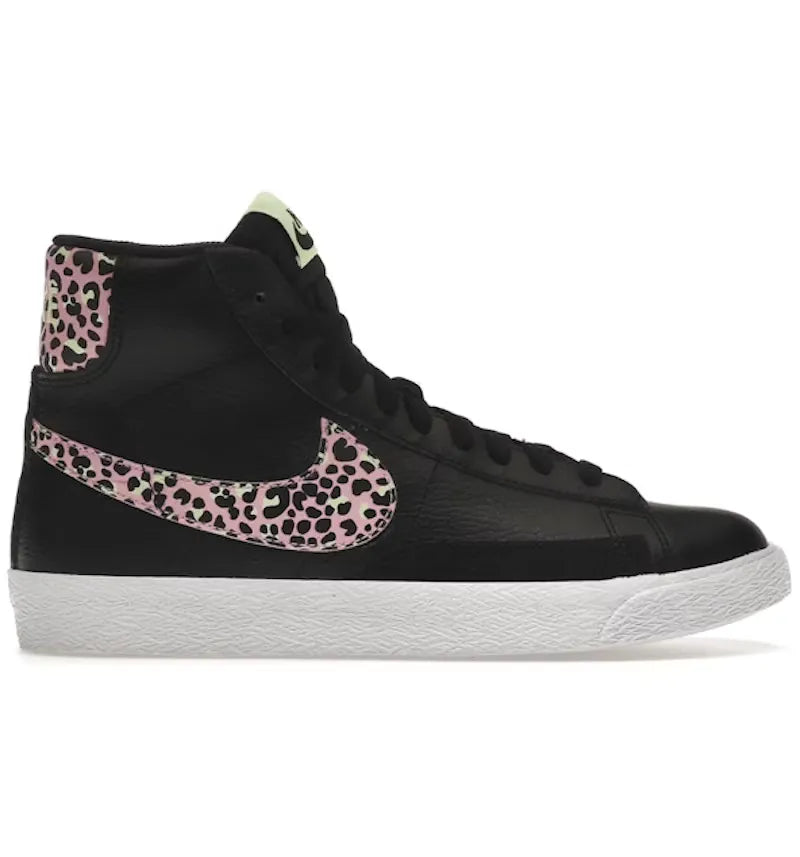 Nike Blazer Mid Black Pink Cheetah (GS) - vue 360