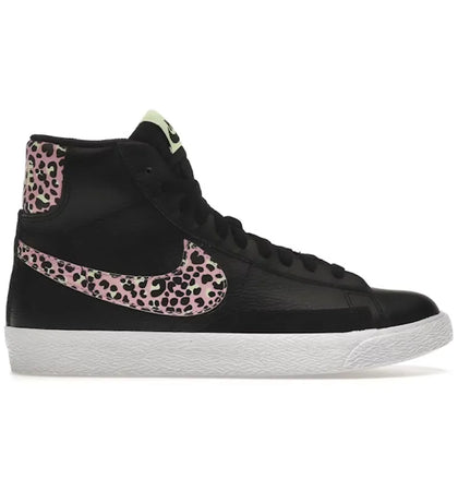 Nike Blazer Mid Black Pink Cheetah (GS) - authentic Nike sneakers