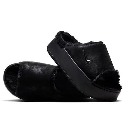 Nike Calm Elevation Fur Black (Women's) - authentic Nike sneakers