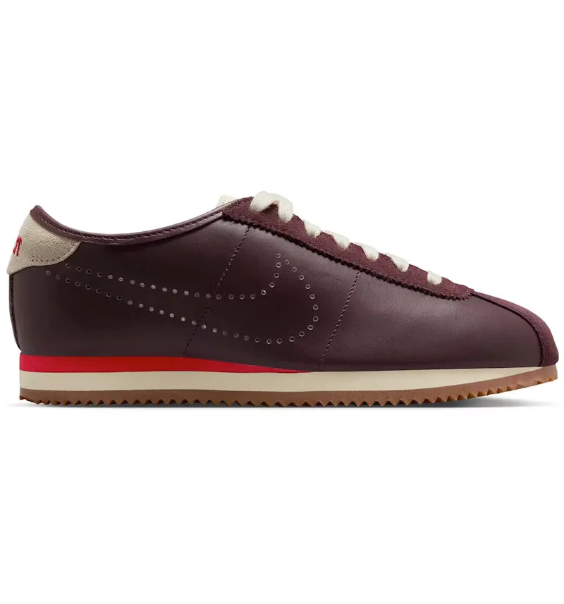 Nike Cortez Burgundy Crush Perforated Swoosh (Women's) - vue 360