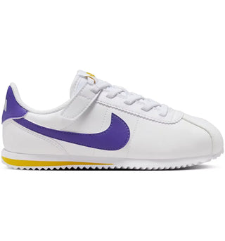 Nike Cortez EasyOn White Varsity Maize Varsity Purple (PS) - authentic Nike sneakers