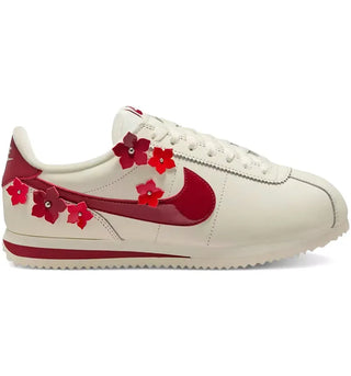 Nike Cortez Leather Florette Sail Tough Red (Women's) - authentic Nike sneakers