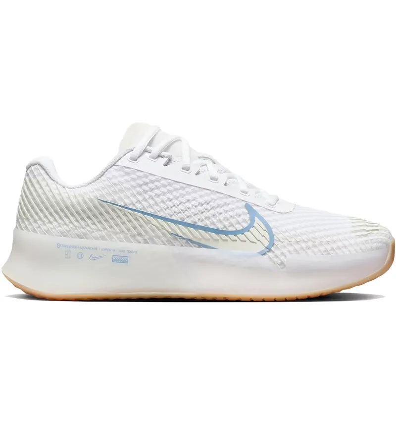 Nike Court Air Zoom Vapor 11 HC White Light Blue (Women's) - vue 360