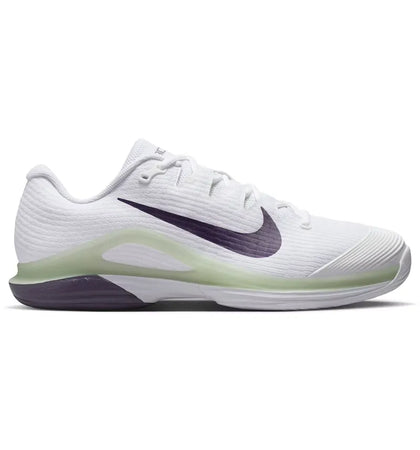 Nike Court Air Zoom Vapor 12 HC White Volt Dark Raisin - authentic Nike sneakers