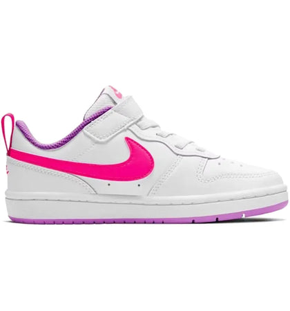 Nike Court Borough Low 2 White Fuchsia Glow (PS) - authentic Nike sneakers