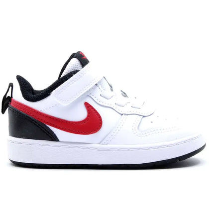 Nike Court Borough Low White Black University Red (TD) - authentic Nike sneakers