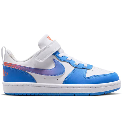 Nike Court Borough Low White Turf Orange Blue Crystal (PS) - authentic Nike sneakers
