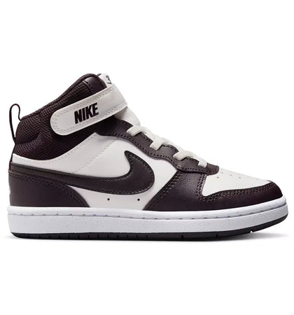 Nike Court Borough Mid 2 Sail White Burgundy Ash (PS) - authentic Nike sneakers