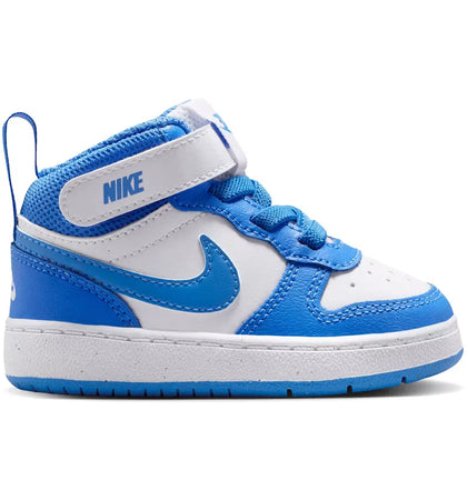 Nike Court Borough Mid 2 White Blue Crystal (TD) - authentic Nike sneakers