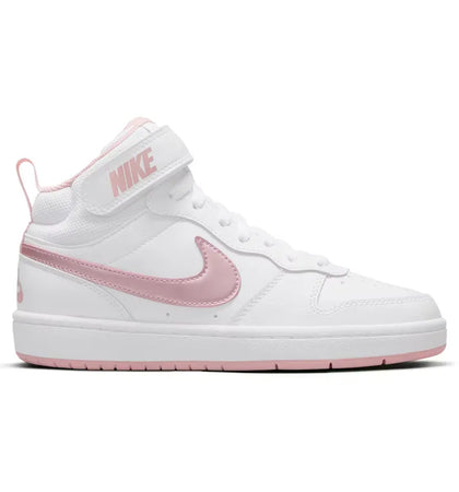 Nike Court Borough Mid 2 White Pink Glaze (GS) - authentic Nike sneakers