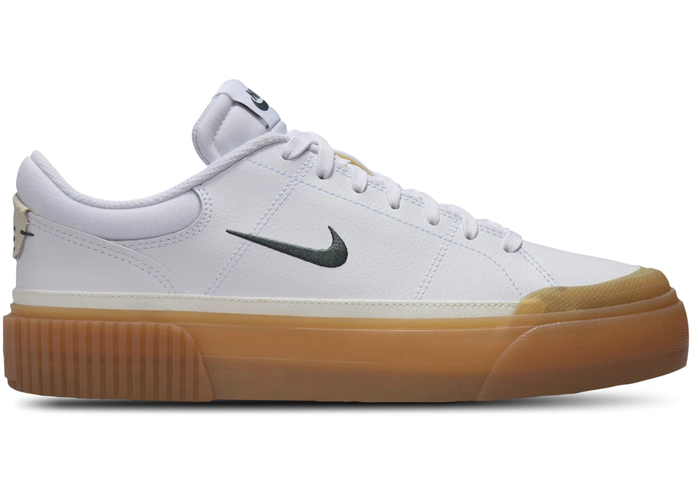 Nike Court Legacy Lift White Vintage Green Gum (Women's) - vue 360