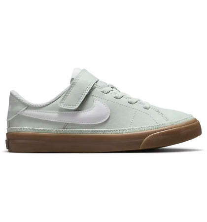 Nike Court Legacy Light Silver Gum Dark Brown White (PS) - authentic Nike sneakers