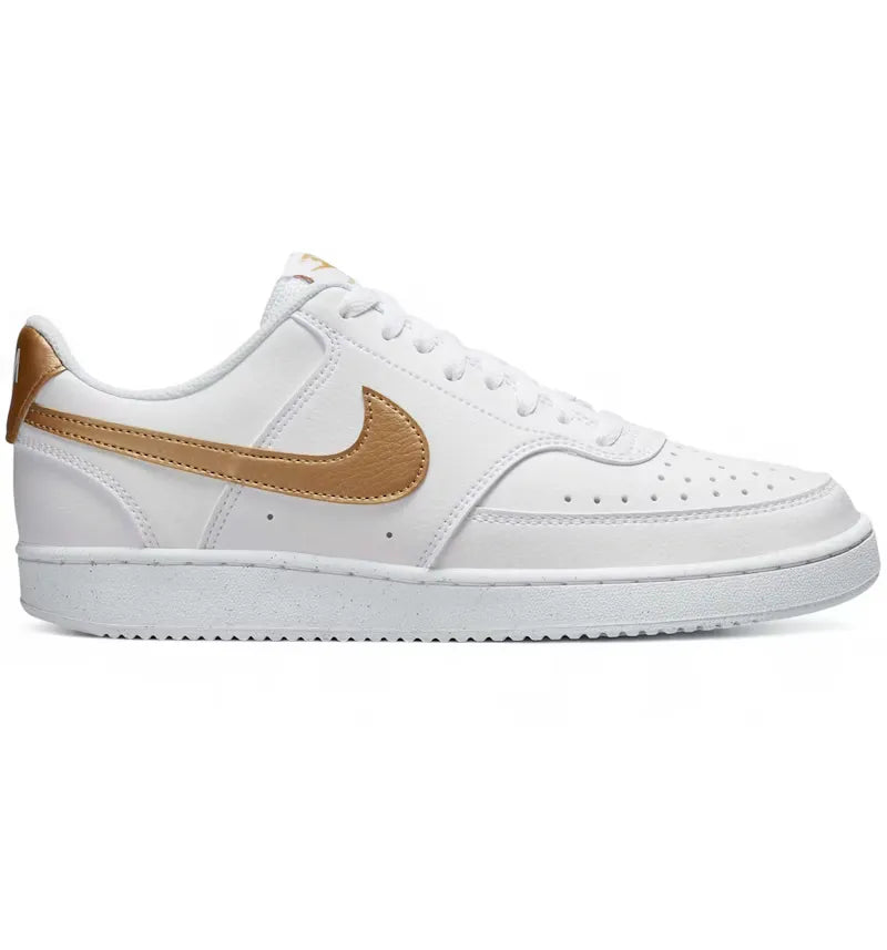 Nike Court Vision Low Next Nature White Metallic Gold (Women's) - vue 360