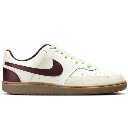 Nike Court Vision Low Sail Burgundy Crush Gum - authentic Nike sneakers