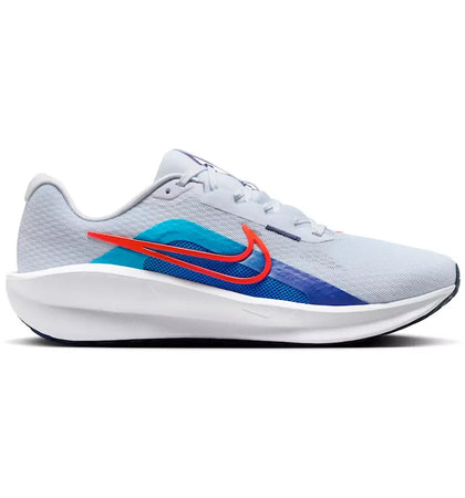 Nike Downshifter 13 Football Grey Deep Night Blue Lightning Bright Crimson - authentic Nike sneakers