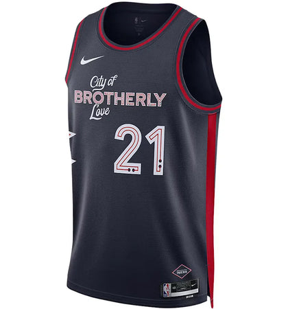 Nike Dri-Fit NBA Swingman Joel Embiid Philadelphia 76Ers City Edition 2023/24 Jersey Black - authentic Nike apparel