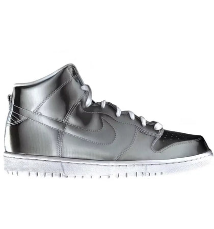 Nike Dunk High CLOT Metallic Silver (With Card) - authentic Nike sneakers