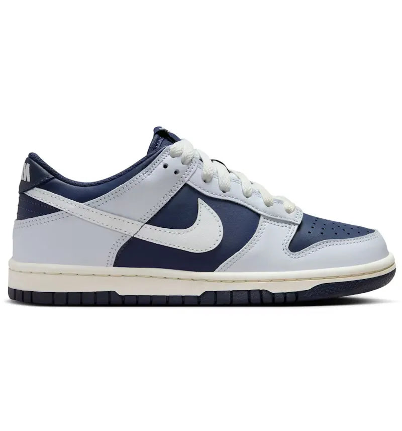 Nike Dunk Low Football Grey Midnight Navy (GS) - vue 360