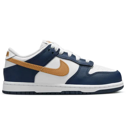 Nike Dunk Low Midnight Navy Wheat (PS) - authentic Nike sneakers