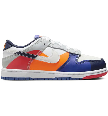 Nike Dunk Low SE White Light Silver Midnight Navy (PS) - authentic Nike sneakers