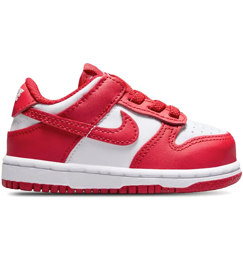 Nike Dunk Low White University Red (TD) - vue 360