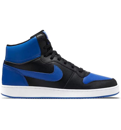 Nike Ebernon Mid Black Game Royal - authentic Nike sneakers