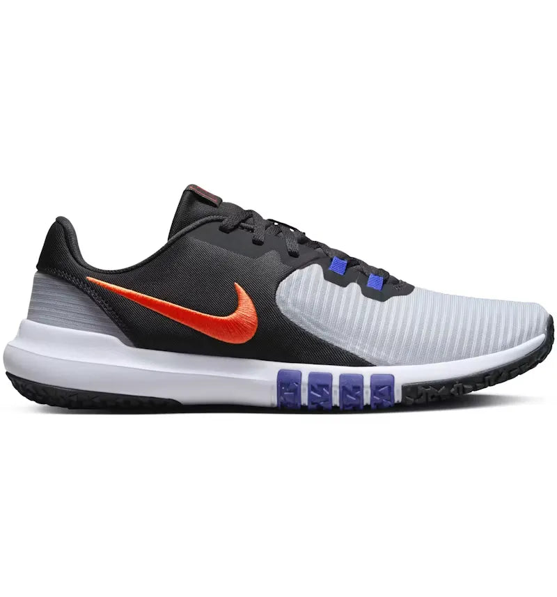 Nike Flex Control 4 Wolf Grey Black Racer Blue Team Orange - vue 360
