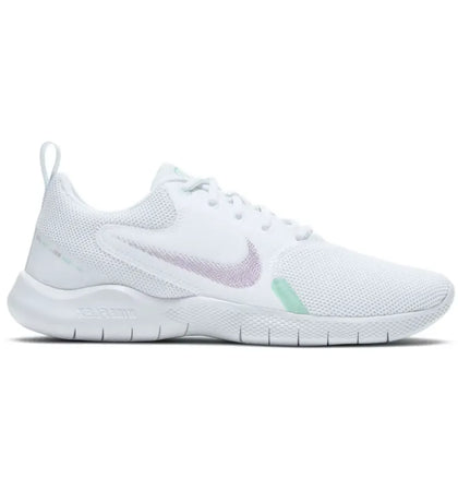 Nike Flex Experience Run 10 White Violet Shock (Women's) - authentic Nike sneakers
