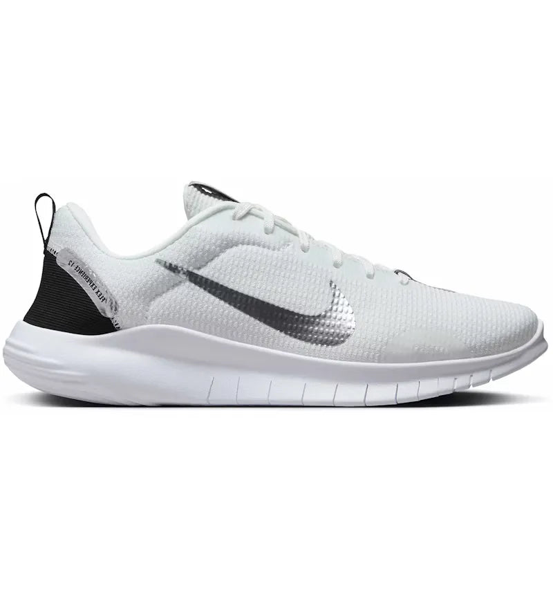 Nike Flex Experience Run 12 Premium Summit White Black White Metallic Silver (Women's) - vue 360